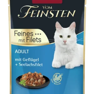 Sale Sparpaket 18 x 85 g Animonda vom Feinsten Feines mit Filets Adult mit Geflügel + Seelachsfilet Katzen Nassfutter